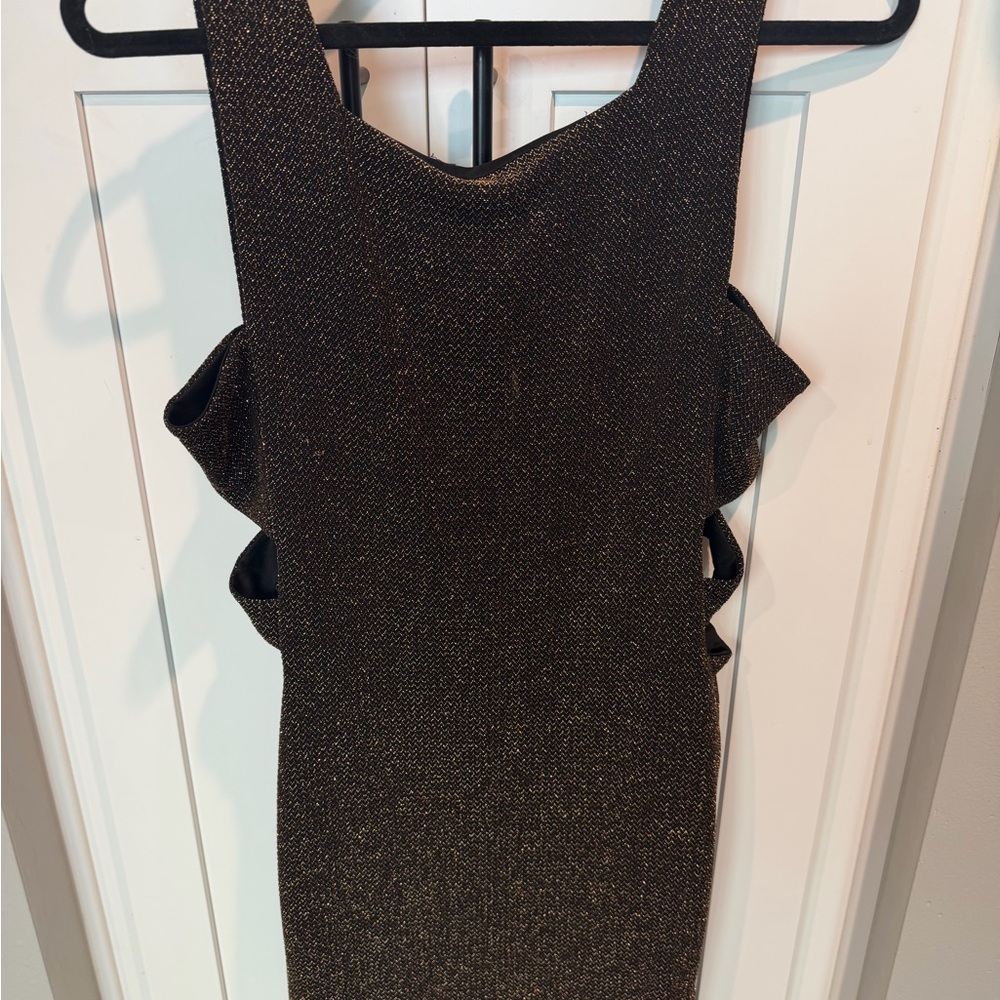 Shimmer Sparkle Cut Out Dress